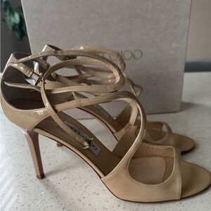 SOLD Jimmy Choo Ivette Sandals nude Size 41.5